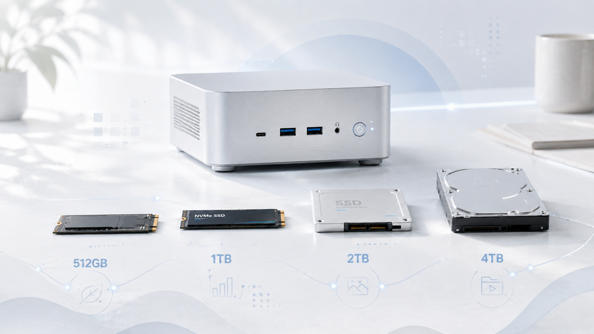 How Much Storage Does a Mini PC Need? 512GB vs 1TB vs 2TB vs 4TB